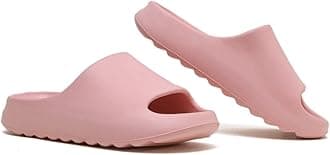 Cloud Slides for Women and Men, Platform Slides Slippers, Non-Slip Quick Drying Soft Lightweight Shower Shoes, Thick Sole Open Toe Slides Sandals for Indoor & Outdoor