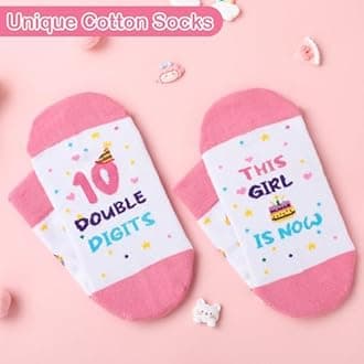 Splendest 10 Year Old Girl Birthday Gifts – Gifts for 10 Year Old Girl, 10th Birthday Pink Gift for Teen Girls, Double Digits Birthday Gift for Daughter, Granddaughter, Niece