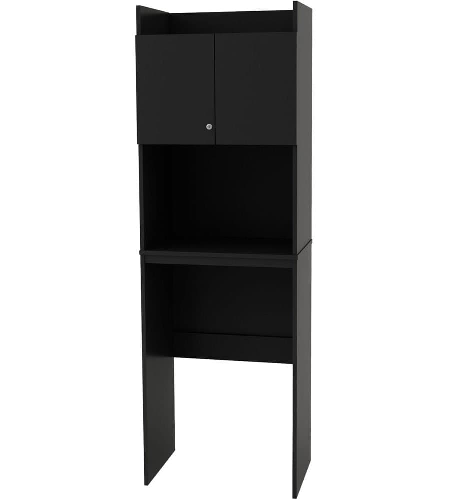 SystemBuild Clarkson Mini Refrigerator Storage Cabinet (Black)