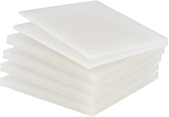 PP Polypropylene Sheet Plate Thickness 3mm-20mm Hard Sheet PVC Plate PP PE Sheet (200mm * 400mm * 3mm * 6 Pieces)