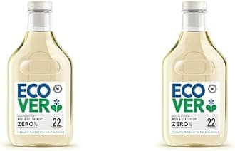 EcoverZero Delicate Laundry Liquid for Sensitive Skin, 22 Washes, 1L (Pack of 2)