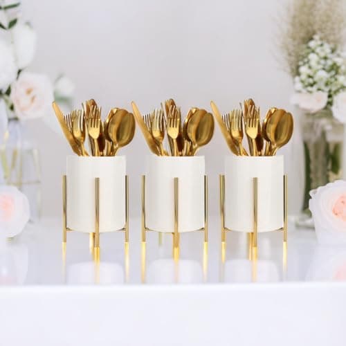 Ceramic Kitchen Utensil Holder with a Solid Metal Frame, White Cutlery Tray Kitchen Utensil Organiser, Cutlery Basket for Organising Drawers and Worktops for All Kitchens