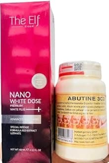 The Elf Nano White Dose Premium Plus and Abutine 3C Skin Whitening Set, 60 ml