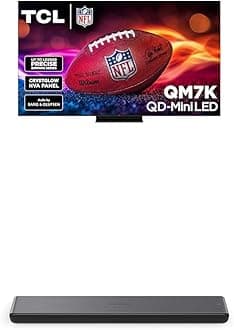 55-Inch QM7K QLED 4K Smart QD-Mini LED TV with Google TV (55QM7K, 2025 Model) + S45H S Class 2.0 Channel Sound Bar with Dolby Atmos