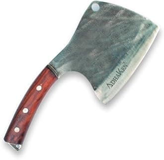 ADHAKEN Meat Cleaver Axe: Heavy Duty Butcher Knife for Meat and Bone, Tradit...