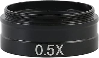 Microscope 0.3X 0.35X 0.5X 0.75X 1X 2.0X Auxiliary Barlow Objective Lens for 120X/180X/300X C-Mount Industrial Zoom Lens(0.5X 1X 2X)
