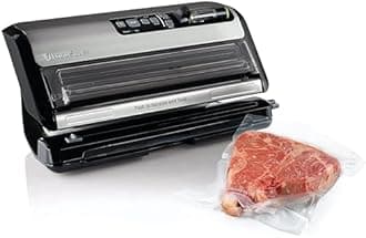 FoodSaver FM5200 2-in-1 Automatic Vacuum Sealer System with Express Bag Maker | Safety Certified | Silver