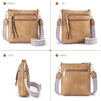 BOSTANTEN Small Crossbody Phone Purses for Women Crossbody Bags Trendy Leather Shoulder Handbag with Card Slots