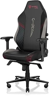 SecretlabTITAN Evo Pyke Gaming Chair - Reclining - Ergonomic & Comfortable Computer Chair with 4D Armrests - Magnetic Head Pillow & 4-way Lumbar Support - Black - Leatherette