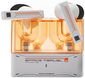 Space Travel 2 HiFi Noise-Canceling TWS wireless Earphone Bluetooth 6.0 ANC Low-Latency Game Mode SBC/AAC (White)