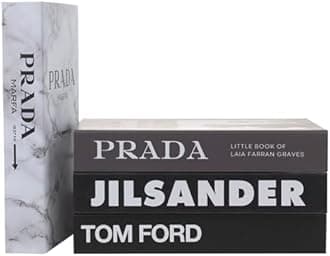 Marble Large | 4 PCS Faux Decorative Books for Home Decor | Not Real Books (Cardboard Boxes) | Coffee Table, Bookshelf & Shelf Styling Display Props for Living Room, Office