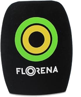 2 Pack Logo Customized on Microphone Foam Windscreens Handhold Mic Foam Covers Windshields with Logo Printed for TV Interview, Broadcast,Radio Station Microphones (Black)