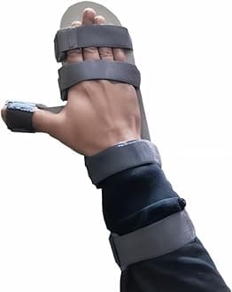 Wrist Hand Support Static Cockup Splint for Stroke, Paralysis, Arthritic Diseases, and Fractures (For Right Hand, M)