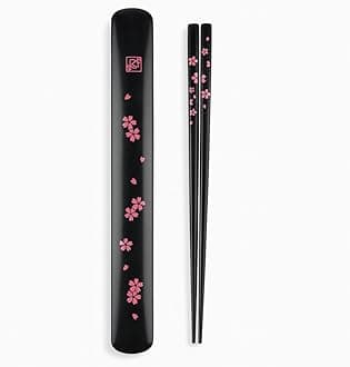 JapanBargain 3643-B 3643 Plastic Chopsticks, Black