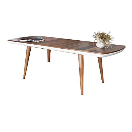 Modern & Contemporary Erato Dining Table with Extension, Walnut