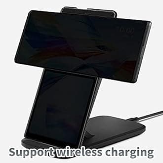 Pink Flower for LG Wing 5G 6.8" Phone Case, Slim Phone Case for LG Wing (2020), Hard PC Shookproof Wireless Charging Men/Women Cover for LG Wing 5G