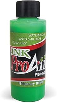 Body Paint - ProAiir Temporary Tattoo Ink - 4.2 oz (120ml) Fluorescent Green