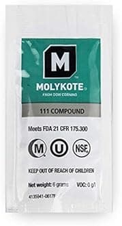 Dow Corning Molykote 111 Food Grade Lubricant Compound - 6 grams 1 Pack