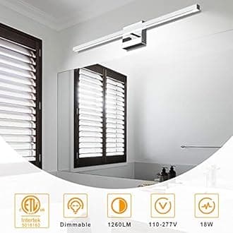 31.5in/80cm Chrome Silver Bathroom Light Fixtures