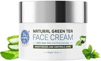 The Moms Co. Natural Green Tea Face Cream l Light Weight l Non-Greasy l Hydration l Controls Acne & Redness l Green Tea l 50 Gms