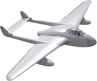 Airfix Model Set - A06107 de Havilland Vampire F.3 Model Building Kit - Plastic Model Plane Kits for Adults & Children 8+, Set Includes Sprues & Decals - 1:48 Scale Model, grey