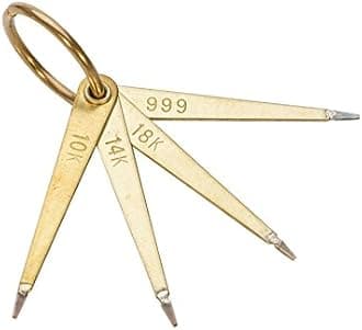 10K 14K 18K Gold .999 Silver Testing Needles Set for Testing Gold Purity Scrap Jewelry Ingot Bars Refining Melting Casting Tool