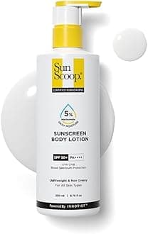 5% Niacinamide Daily Moisture Sunscreen Body Lotion SPF 50+ PA++++ | 24-Hours Moisturization | Reduces Pigmentation | Smoothens the Skin (200ml)