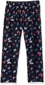 T2F Girls Cotton Printed Oversized Fit Crop Top and Pant Pajama Set