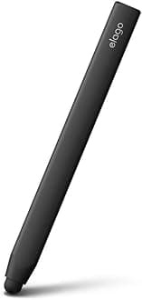 Premium Aluminum Stylus Pens for All Touch Screen Tablets/Cell Phones, Soft Touch Pen-Point, Precise Touch and Control, Extra Rubber Tip Included[Black]