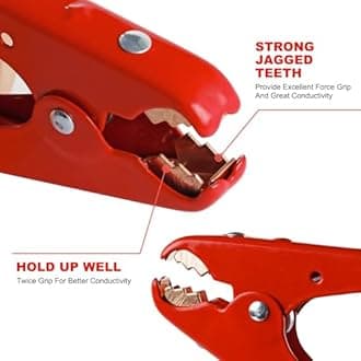 Heavy Duty Jumper Cables,All Copper 4 Gauge 20 Feet Booster Battery Cable,Automotive Wires with with Alligator Clips,600D Fabric Carrying Bag,Safety Gloves and Iron Brush for Cars Truck