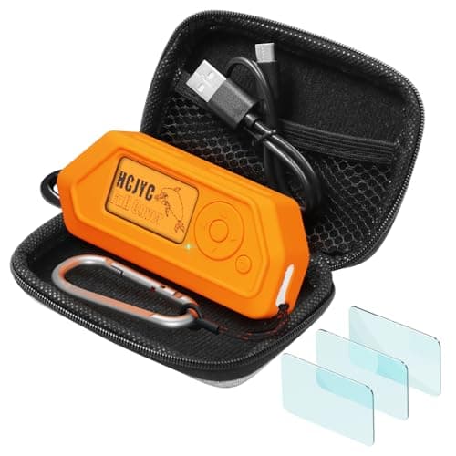 HCJYC Case for Flipper Zero, 5 in 1 Protective Cover Accessory Set with 3 Pack of Screen Protect & EVA Carrying Case for Flipper Zero - Offical Orange