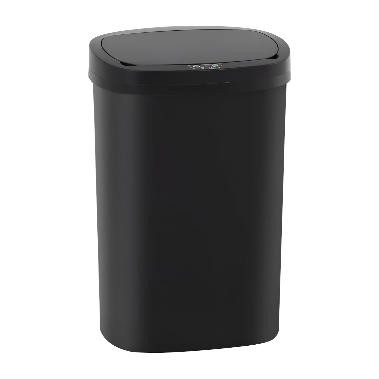 13 Gallon/50 L Garbage Can Black Plastic Kitchen Trash Can