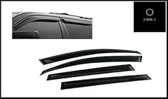 Plastic Car Window Door Visor Rain Guard Side Wind Deflector Compatible with Toyota Innova Type 2 (Set of 4)