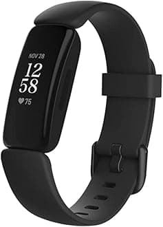 Inspire 2 Health & Fitness Tracker with a Free 1-Year Fitbit Premium Trial, 24/7 Heart Rate, Black/Black, One Size (S & L Bands Included)