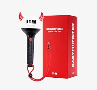 BABYMONSTER Official K-Pop Light Stick (Plastic, LED, Battery Powered, Undefined Color)