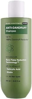Bare Anatomy Anti-Dandruff Shampoo | Up To 100% Dandruff Reduction | ZPTO-Free | pH 5.3 | Salicylic Acid, Piroctone Olamine & Biotin | Non-Drying Formula | For Strong, Smooth Hair | Unisex | 250 ml