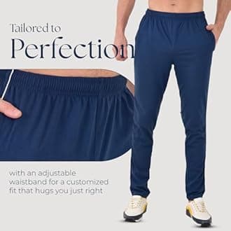 Track Pant for Men - Rich Cotton, Regular Fit with One Side Zip Solid Trackpants | Stylish and Comfortable | Sports, Gym and Casual Wear