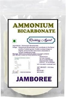 JAMBOREE Ammonium Bicarbonate for Biscuits - ABC - Hornsalt - Hartshorn - Food Grade Leavening Agent 100g