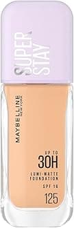 Maybelline New York All Skin Full Coverage Super Stay Lumi-Matte Liquid Foundation 30H Longwear - 125 (35ml)