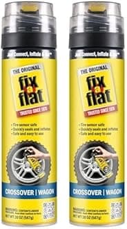 Fix-A-Flat S60430 Aerosol Emergency Flat Tire Repair and Inflator, for Large Tires, Eco-Friendly Formula, Universal Fit for All Cars and Small Trucks/SUVs, 20 oz. (Pack of 2)