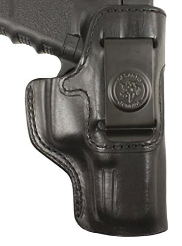 DeSantis Inside Heat Inside Fits M&P45 Shield Leather Right Hand Pants Holster, Black