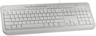 Wired Keyboard 600, UK Layout - White