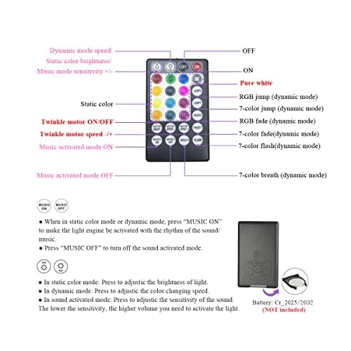 AKEPO 32W Twinkle Fiber Optic Light Kit