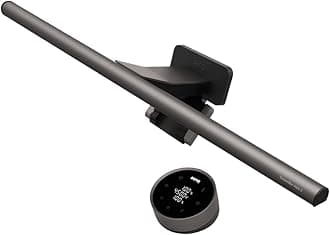 BenQ ScreenBar Halo 2 LED Monitor Light Bar, Wireless Controller, Adjustable Brightness & Colour Temperature, Eye-Care Light Bar, No Screen Glare, Space Saving, USB Powered