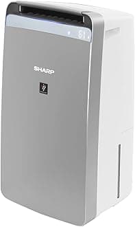 SHARP dehumidifier with Air Purifier I Plasmacluster Tech fight against Mold, Fungus, VOCs I Absorb Moisture I Clothe Dryer I HEPA+Carbon+Pre-Filter (720 sqft.)