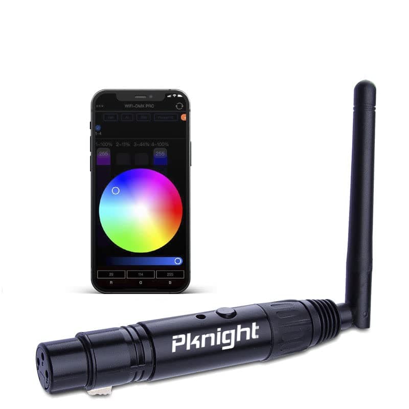 Pknight 2.4G Wireless WiFi DMX Plug Mini Size Using ArtNet/sACN/DMX Protocol