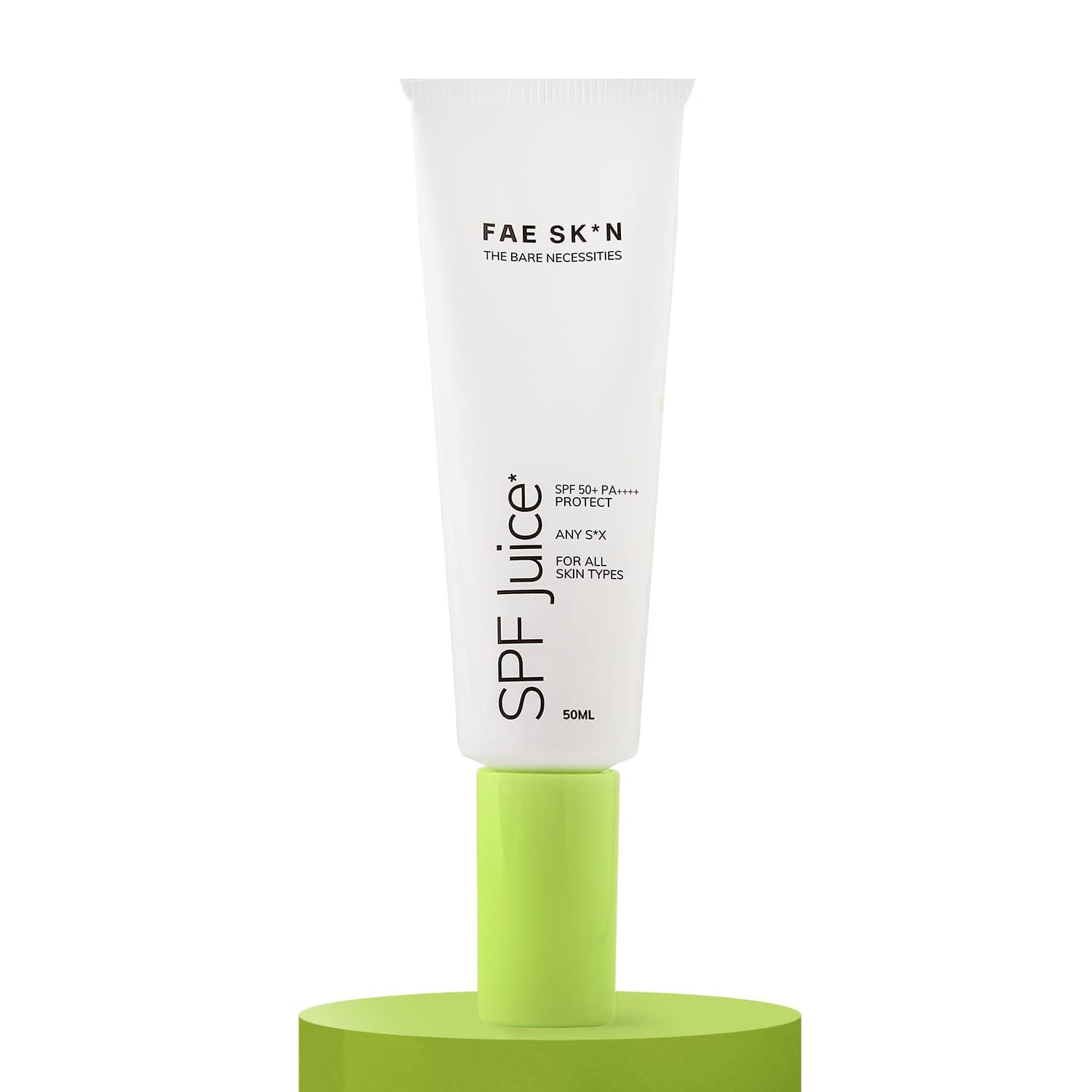 FAE Beauty SPF 50+ PA++++ Lightweight Sunscreen | For Oily, Dry, Combination, Normal & Acne-Prone Skin | Hybrid, Broad-spectrum | UVA & UVB Protection | No White Cast | Fragrance-free | 50ml