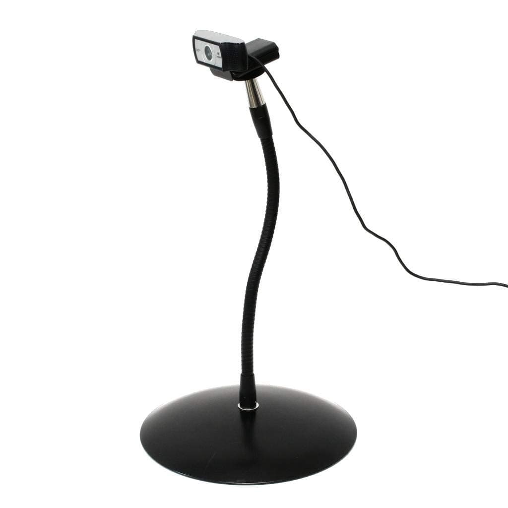 SnakeClamp 13" Flexible Arm Webcam Stand with Round Base