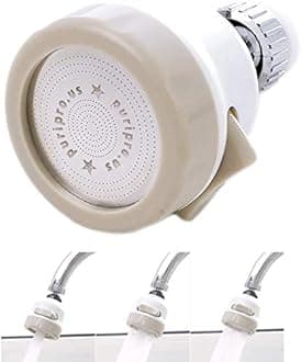 Puri Pro Shower Filter Head Water Filtration System Help Reduces hair loss. Three Functions Rainfall Jet And Massage, Negative Ionic Ion Flow Filter Handheld Shower head (Tap Aerator)