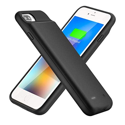 LINASONE Extended Battery Case for iPhone 7 Plus/8 Plus, 4000mAh Protective Charging Case for iPhone 6 Plus/6s Plus Extended Backup Charger (5.5 inch)- Black